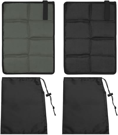 Camping Zitmatten - 2 Stuks Geïsoleerde Waterdichte Vouwbare Foam Kussens met Opbergtas voor Buiten, Wandelen en Vissen
