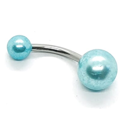 Navel Piercing - Blauw Parel