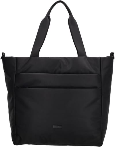 Beagles Duomo Shopper - Lichtgewicht - Crossbody - Schoudertas - Afneembare/Verstelbare Schouderband - Veiligheidssluiting - Safety Zipper - Praktische Indeling - Tote Bag - Dames Tas - Zwart