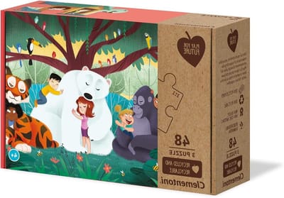 Legpuzzel Kinderen - Puzzel Set - Spelenderwijs Leren - 100% Gerecycled Materiaal - 3x48 Stukjes - Multicolor