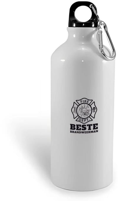 Hacebo® - Beste brandweerman waterfles - Beste brandweerman - firefighter - cadeau - water fles - 400ML
