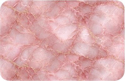 Badmat 60x40 cm - Antislip - Roze - Kwarts - Goud - Marmer - Badmatten voor badkamer - Badkamermat - Douchemat - Badkamer mat