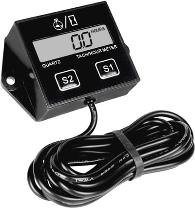 Digitale LCD Toerenteller en Uurenteller voor Benzinemotoren - Programmeerbaar en Waterdicht