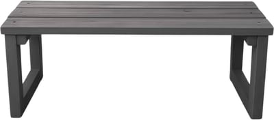 Handgemaakte Houten Tuinbank Steigerhout 3 zits - Lichtgewicht– Gemonteerd Geleverd - Zwart Tuinbank 170x45x38 cm - Ideaal voor Drie Personen - Behandeld Met Olie (beits) - Bank voor Tuin / Terras / Balkon - 3 zits bank - Buitenbank