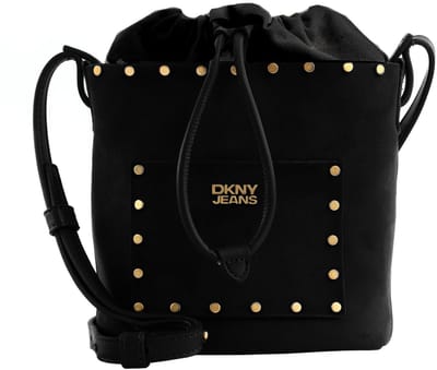 DKNY schoudertas Payton Bucket Bag Blk / Gold zwart