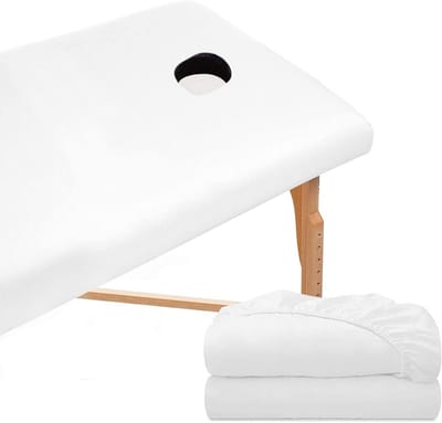 Waterdichte en Rekbare Beschermhoes met Gat voor Massagetafel en -stoel (70x190 cm)
