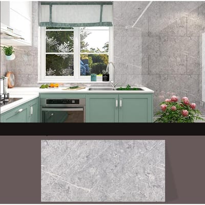 Imitatie Tegel Aluminium-kunststof Plaat Decoratie Zelfklevend Waterdicht, Waterdicht, Vochtbestendig Keuken Oliebestendig Behang Muurrenovatie 10pcs