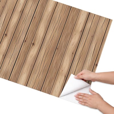 Coloray Meubel Wrap Folie - Bruin Meubelfolie - 75x150 cm - Wrapfolie Keuken Houtstructuur - Decoratiefolie - Rustiek Meubelfolie - Meubel Wrap Folie - Woonkamer decoratie - Texturen
