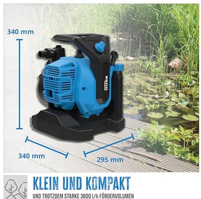 Mobiele 2-takt motorpomp met hoge prestaties voor watertransport