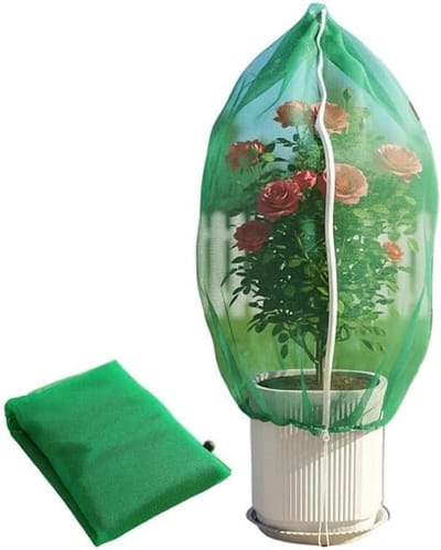 Fruitboomgaas met Rits - Beschermhoes Planten - Bescherming Tegen Ongedierte - Ademend PE Materiaal - 47 x 71 inch - Groen