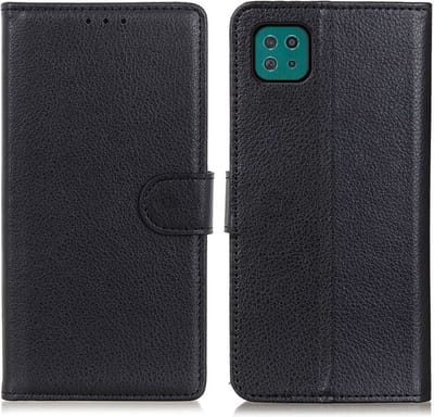Coverup Hoesje - Geschikt voor Samsung Galaxy A22 5G Hoesje - Coverup Book Case - Zwart
