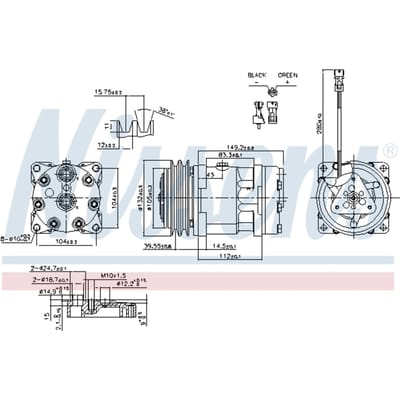 Compressor airconditioning NISSENS 890336