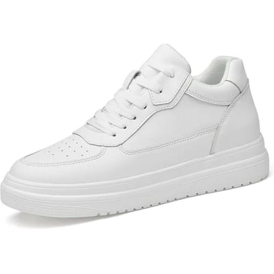Heren Verhogende Schoenen Hoogte Verhogende Sneakers Schoenen voor Heren 10cm Sport Casual Schoenen Onzichtbare Binnen Verhogende Schoenen voor Heren 8cm 42 white