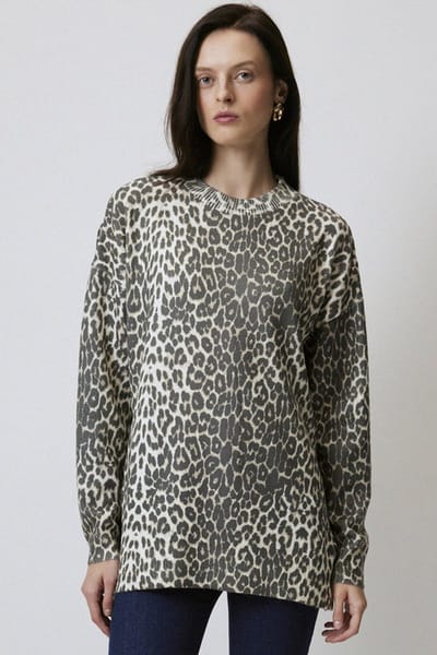 Touché Privé - Gebreide tuniek met print - Meerkleurig - Dames