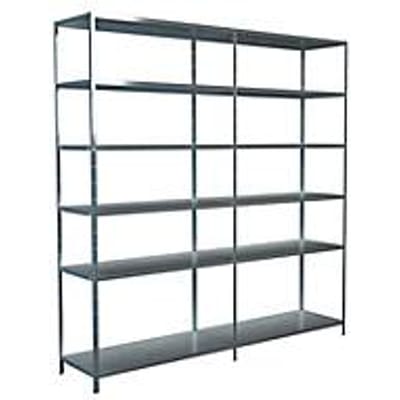 Legborden zonder bouten, H 2300 x B 2200 x D 500 mm, gegalvaniseerd