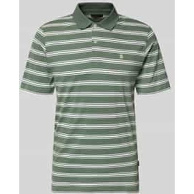 regular fit poloshirt met logo-stitching model 'Adam'