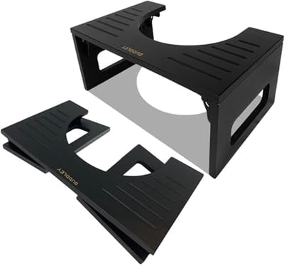 Bamboe Opvouwbare Toilet Kruk - Modern, Waterdicht, Geschikt voor Alle Leeftijden, 70 kg Draagvermogen