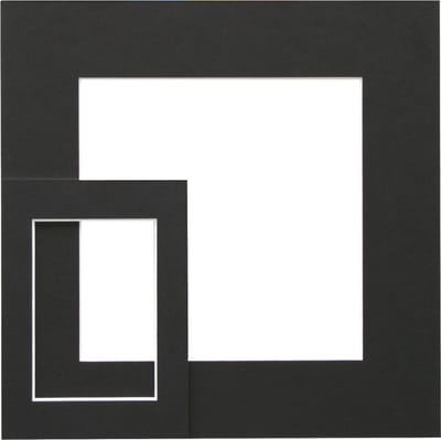 Deknudt Frames passe-partout - zwart - foto 15x23 - buitenmaat 20x30