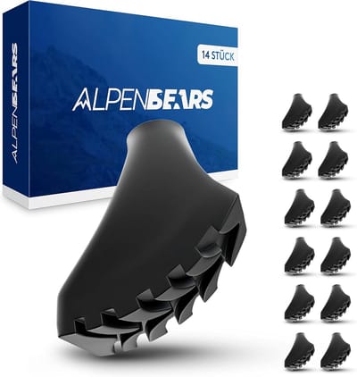 Wandelstok Doppen 14 Stuks - Professionele Rubberen Pads voor Nordic Walking en Trekkingstokken