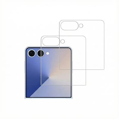 Accezz Screen Protector - Geschikt voor Samsung Galaxy Z Flip 8 / Z Flip 7 - 2 Pack Glass Screenprotector