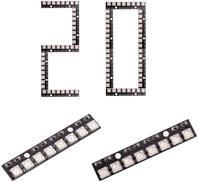 Dailygoods - 20 Stuks WS2812 RGB LED Modules met Ingebouwde Driver