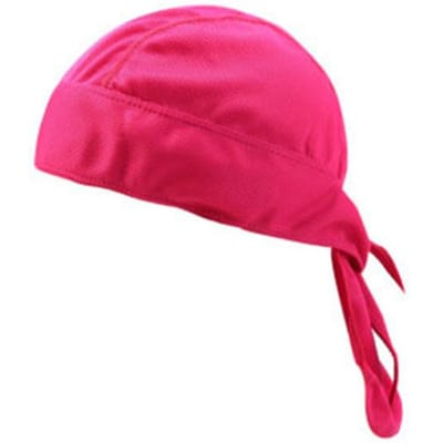 Loogdeel Sneldrogende Fiets Hoofddoek Zonbeschermende Hoed Zweetabsorberende Bandana voor Fietssporten helder roze