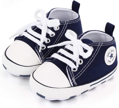 Steppies Babyschoentjes - Blauw - Zachte Zool Antislip - Maat 20-21 (12-18 maanden, 13 cm) - Babyslofjes