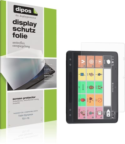 dipos – 2x Matte Beschermfolie geschikt voor Tobii Dynavox TD I-16 | Krasbestendige & antireflecterende Screenprotector Ultra-Thin