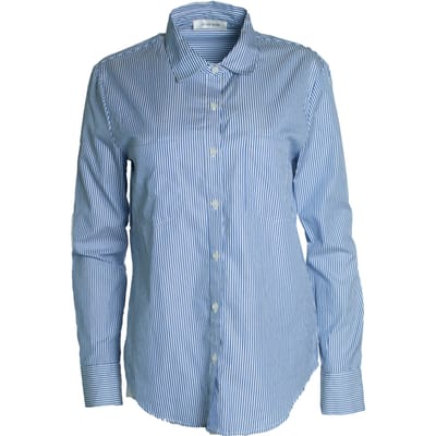 Anine Bing, gestreept shirt in blauw en wit
