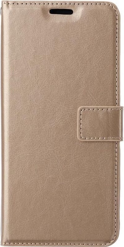 Portemonnee Book Case Hoesje Geschikt voor: iPhone 11 -  goud
