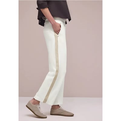 Wide Legs broek met galonstrepen