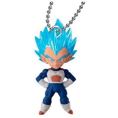 Bandai Echt Gacha Perfect Speelgoed Dragon Ball Super UDM BURST Son Goku Fu Vegeta IV Broli Chronoa Android 19 Actiefiguur Telefoonbedels 4cm blue