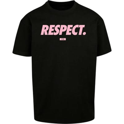 Mister Tee Footballs Coming Home Respect Oversize T-shirt Zwart