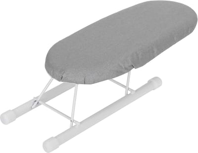Cover Boards Medium Planche A Repasser Table - Foldable Mini Ironing Board - Sleeve Cuffs Collars Ironing Table voor Thuis en Reizen - Anti-scalding Silver Cloth