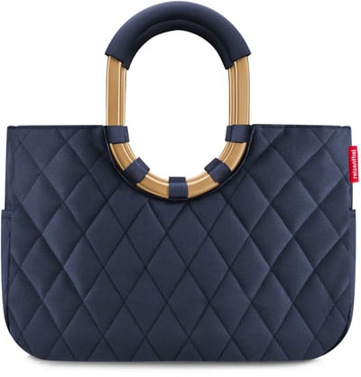 reisenthel loopshopper M Shopper - 12L - frame rhombus midnight gold Blauw