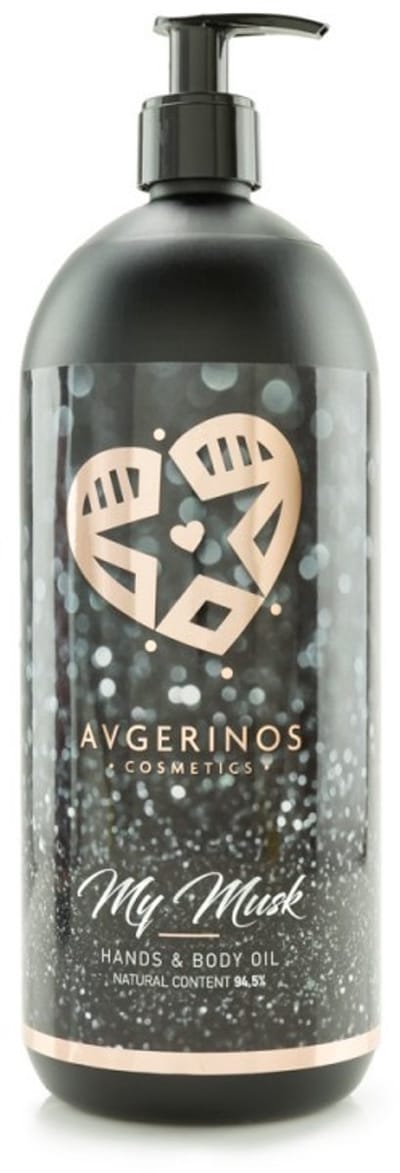 AVGERINOS MY MUSK 1 LITER - PROFESSIONELE BODY OLIE - MASSAGEOLIE - HUIDOLIE - HAAROLIE