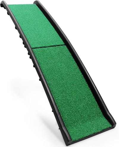 Huisdier Oprit - Hondenhelling - Comfortabel Instappen - Verbeterde Pootgrip - 156 x 40 cm - Zwart