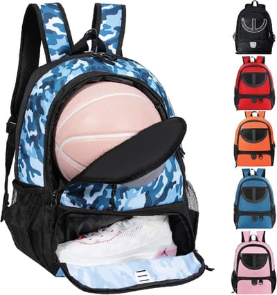 Sporttas Backpack voor Bal en Schoenen - Waterafstotend Gymtas en Voetbaltas voor Volleybal en Basketbal
