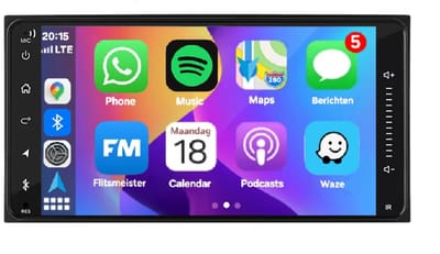 Autoradio 1/32GB met Carplay en Android auto | Geschikt voor Toyota Corolla, Rav4, Runner FJ Cruiser Rush Runx Previa 1 Estima 1 Tarago Sequoia Toendra 1999 - 2013 | Radio scherm met Navigatie | 1999 2000 2001 2002 2003 2004 2005 2006 2007 2008 2009