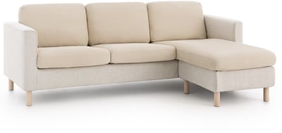 Belmarti® Zitkussenhoes Bali - 180cm tot 230cm breed Ivoor - Premium universele Belmarti® kussenhoezen voor zitbanken, caravans, boten en campers