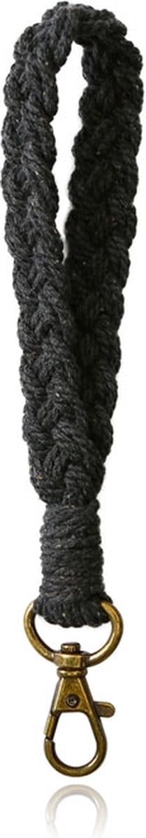 Macramé Polsband met Gesp - Zwart