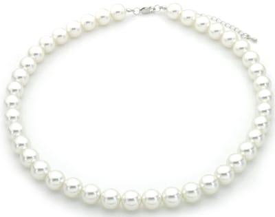 C-A12.2 N928-001-5 Necklace Glass Pearls 10mm