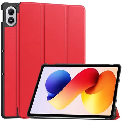 Coverup Tablethoes geschikt voor Xiaomi Redmi Pad 2 Pro Hoesje - Tri-Fold Book Case met Wake/Sleep - Rood