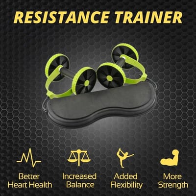 Weerstandstrainers en Hoelahoep - Fitnessapparatuur - Thuistraining - Draagbaar en Compact - Verstelbaar - Meerkleurig