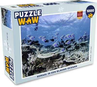 Puzzel Koraal in een blauwe oceaan - Legpuzzel - Puzzel 1000 stukjes volwassenen