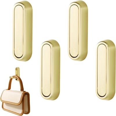 Wandhaken - Opberg haken - Keuken en badkamer - Inklapbaar en boorvrij - 74 x 24 cm - Wit