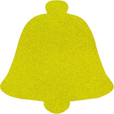 Kerstbel vilt onderzetters - Lichtgroen - 6 stuks - ø 10 cm - Kerst onderzetter - Tafeldecoratie - Glas onderzetter - Cadeau - Woondecoratie - Tafelbescherming - Onderzetters voor glazen - Kerst tafelen - Woonaccessoires - Tafelaccessoires