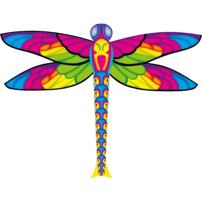 Kindervlieger HQ Dragonfly Kite 102196 Regenboog 100 x 76 cm
