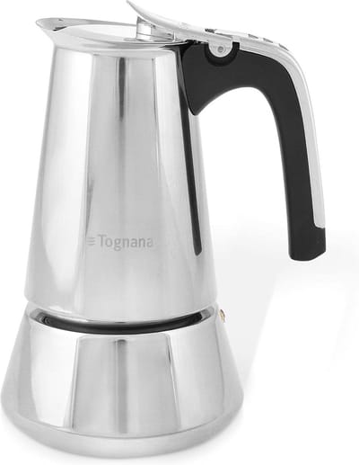 Inductie Koffiezetapparaat voor 6 Kopjes - Moka Express voor Espresso - Zilver/Zwart