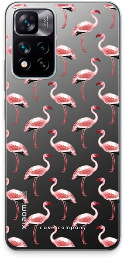 Case Company® - Hoesje geschikt voor Xiaomi 11i hoesje - Flamingo - Soft Cover Telefoonhoesje - Bescherming aan alle Kanten en Schermrand